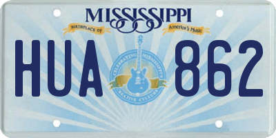 MS license plate HUA862