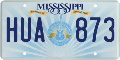 MS license plate HUA873