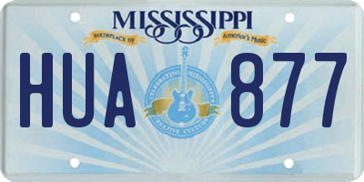 MS license plate HUA877