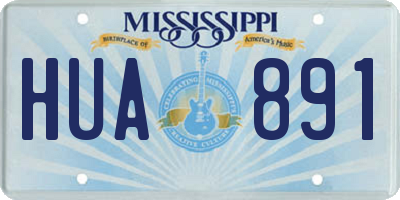 MS license plate HUA891