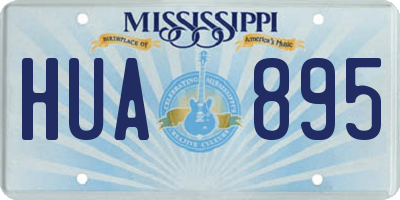 MS license plate HUA895