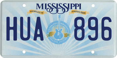 MS license plate HUA896