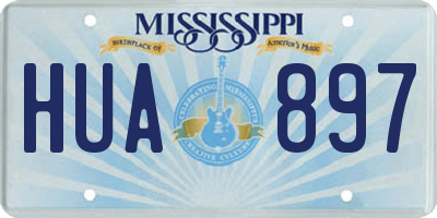 MS license plate HUA897