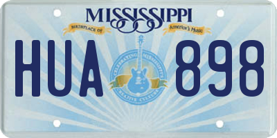 MS license plate HUA898