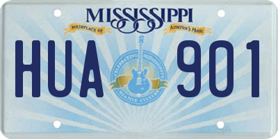 MS license plate HUA901