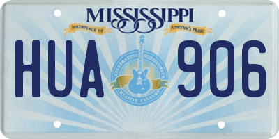 MS license plate HUA906