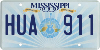 MS license plate HUA911