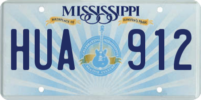 MS license plate HUA912