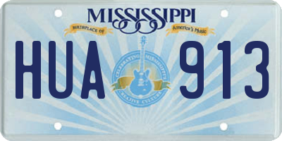 MS license plate HUA913
