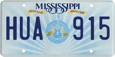 MS license plate HUA915