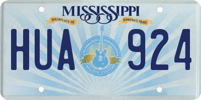 MS license plate HUA924