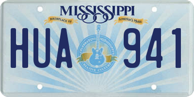 MS license plate HUA941