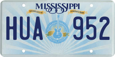 MS license plate HUA952