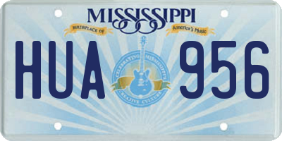 MS license plate HUA956