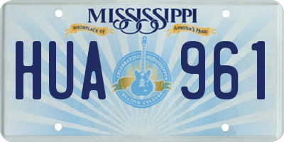 MS license plate HUA961