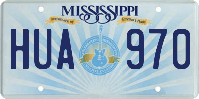 MS license plate HUA970