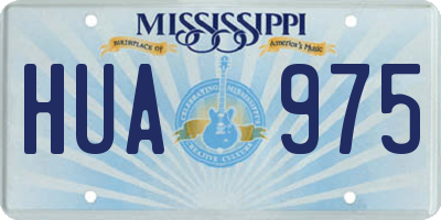 MS license plate HUA975