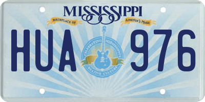 MS license plate HUA976