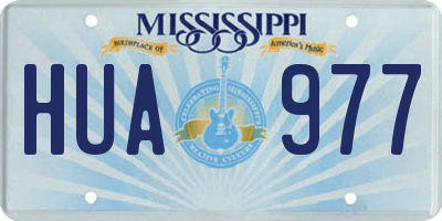 MS license plate HUA977