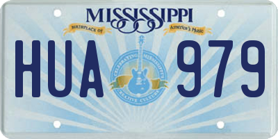 MS license plate HUA979