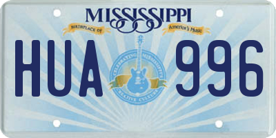 MS license plate HUA996