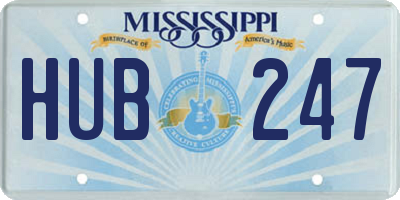 MS license plate HUB247