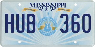 MS license plate HUB360