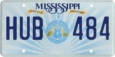MS license plate HUB484