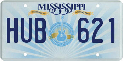 MS license plate HUB621