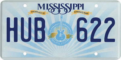 MS license plate HUB622