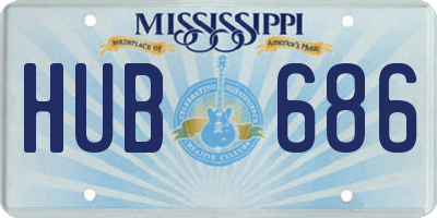 MS license plate HUB686