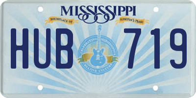 MS license plate HUB719