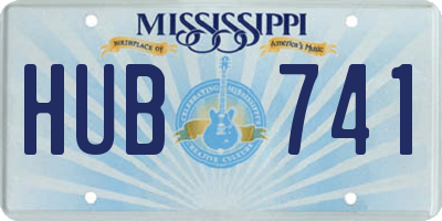 MS license plate HUB741