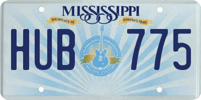 MS license plate HUB775