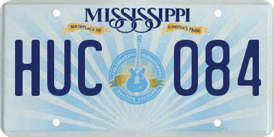 MS license plate HUC084