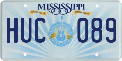MS license plate HUC089