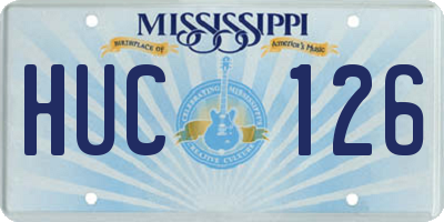 MS license plate HUC126