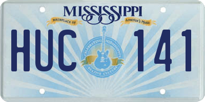MS license plate HUC141
