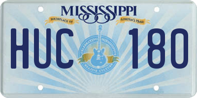 MS license plate HUC180