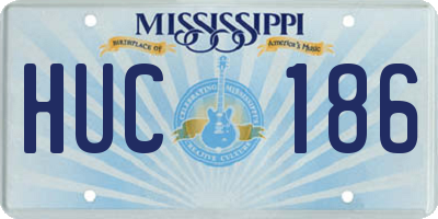 MS license plate HUC186