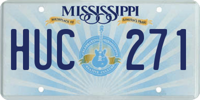 MS license plate HUC271
