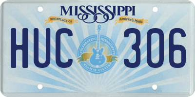 MS license plate HUC306