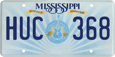 MS license plate HUC368