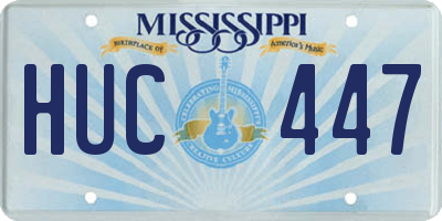 MS license plate HUC447