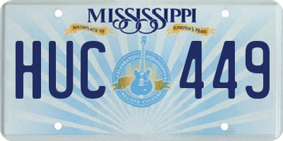 MS license plate HUC449