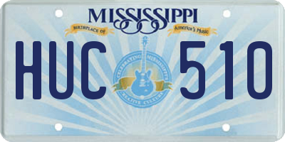 MS license plate HUC510