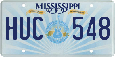 MS license plate HUC548