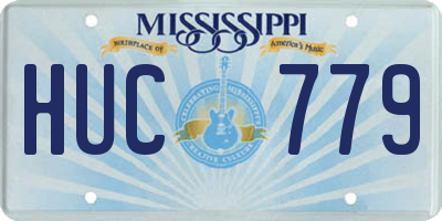 MS license plate HUC779