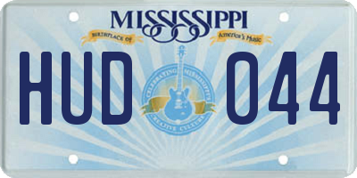 MS license plate HUD044