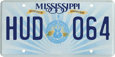 MS license plate HUD064